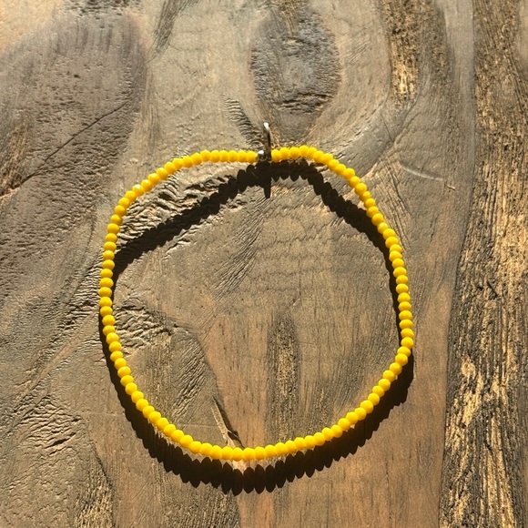 Yellow Beaded Ankle Bracelet - Picture 1 of 1